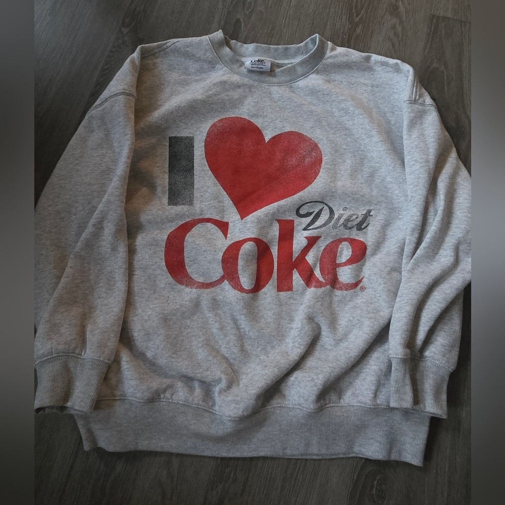 I Love Diet Coke Ripple Junction Sweatshirt L Retro Logo Streetwear Pop Culture - Picture 3 of 7